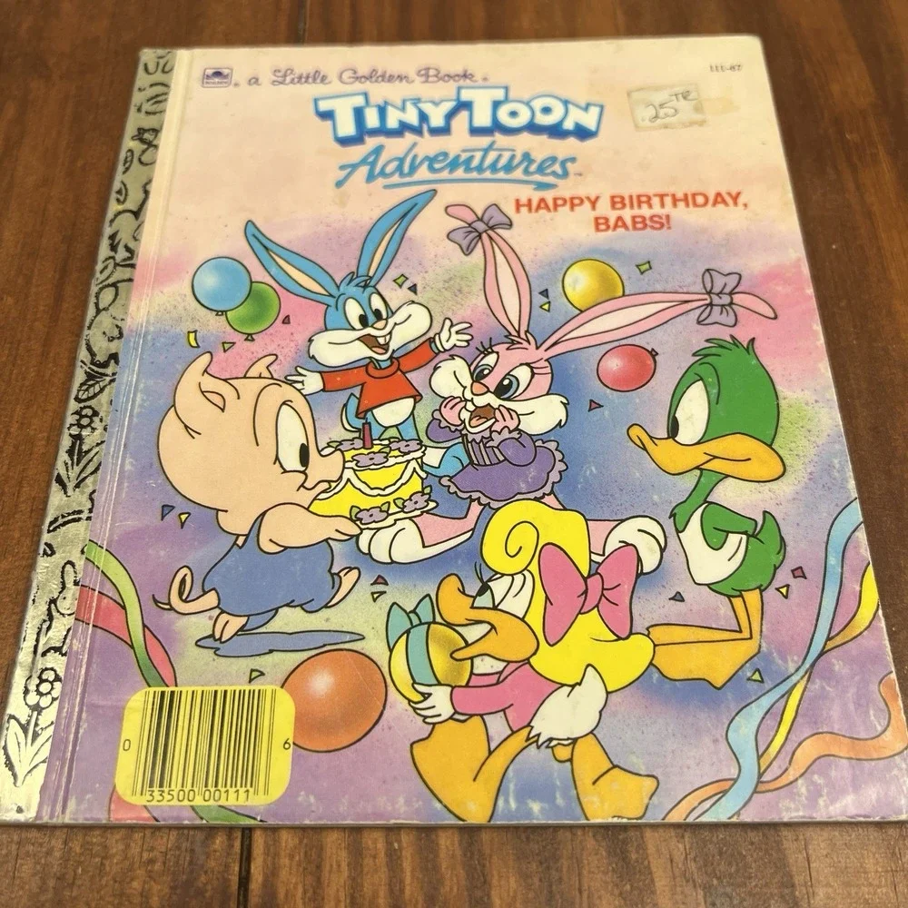 Vintage Little Golden Books Cartoon TV Character Lot Disney Tiny Toon Casper